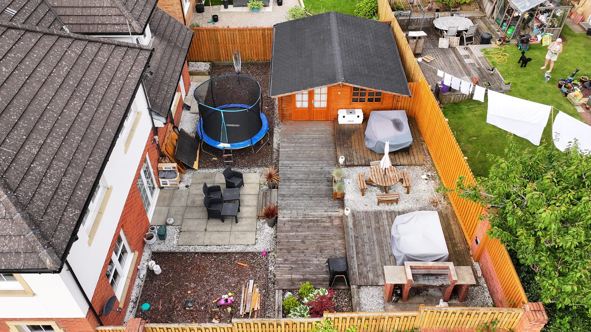 Garden before transformation - different angle