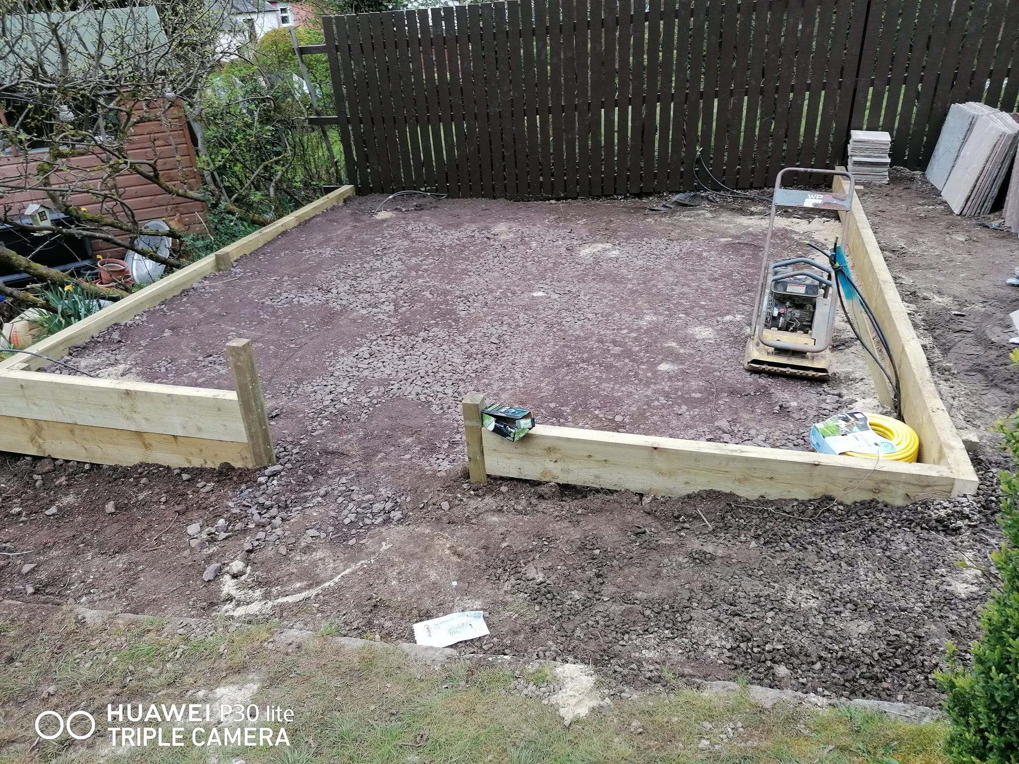 Garden transformation during work - view 1