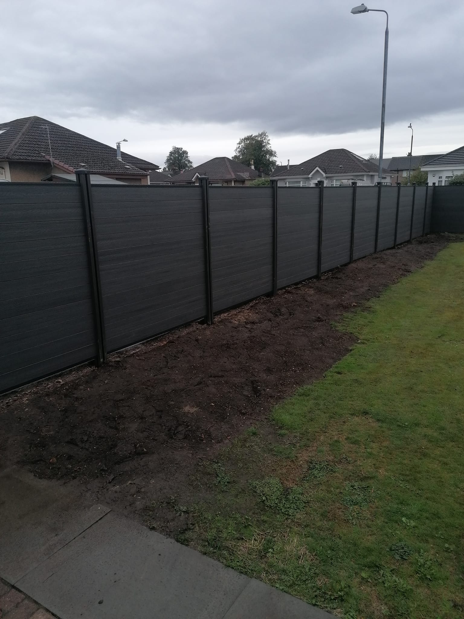 Completed 6ft composite fence