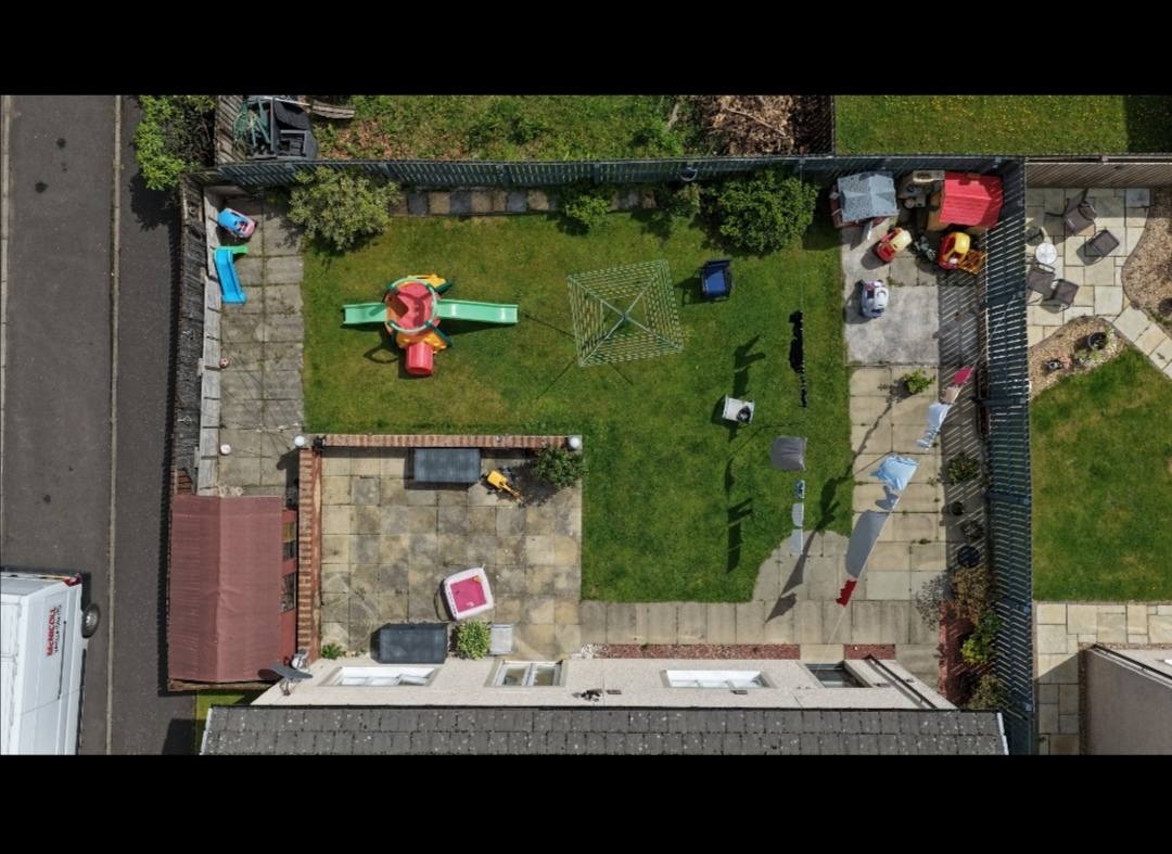 Front and back garden before makeover