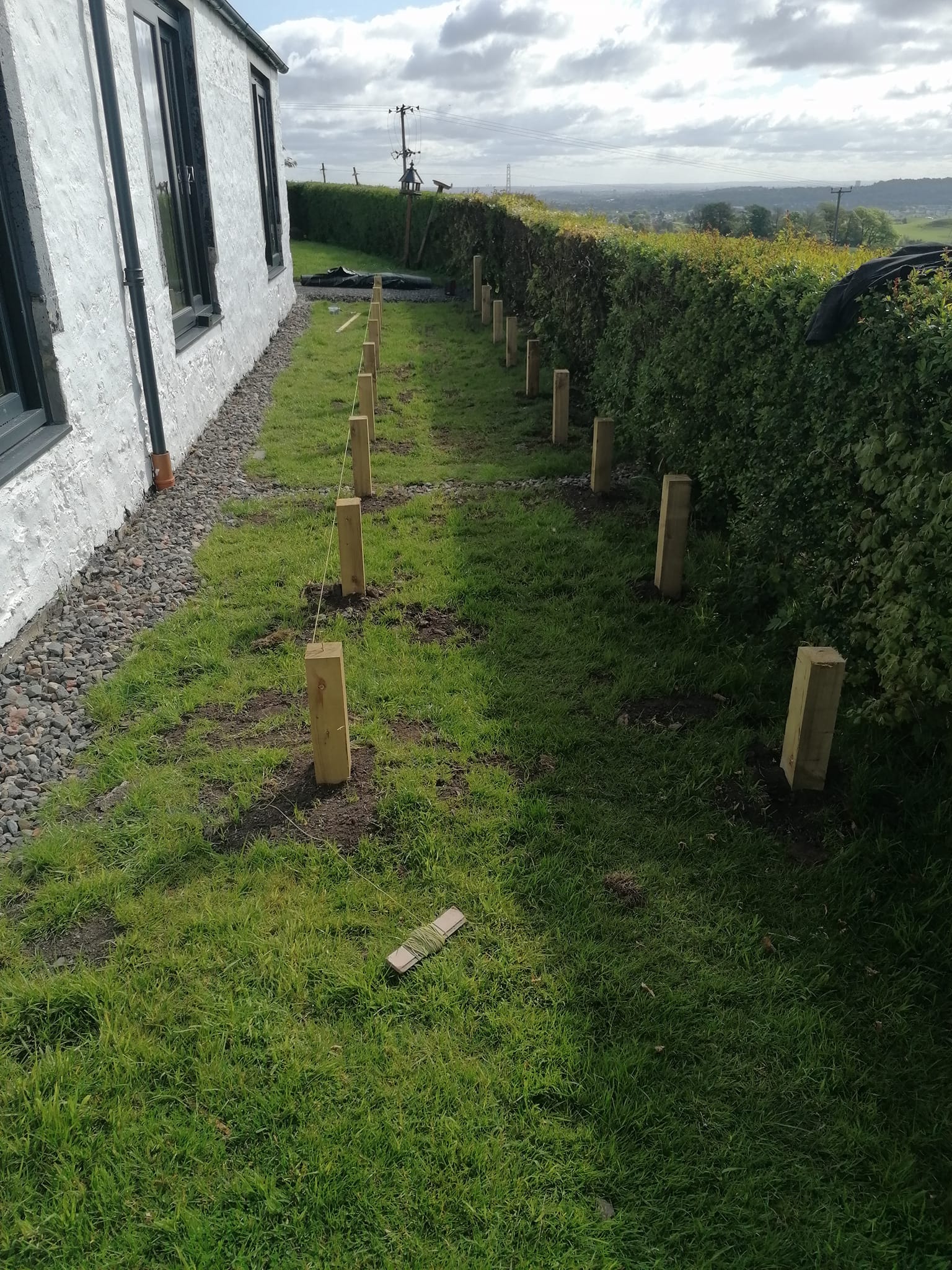 Garden space before deck installation