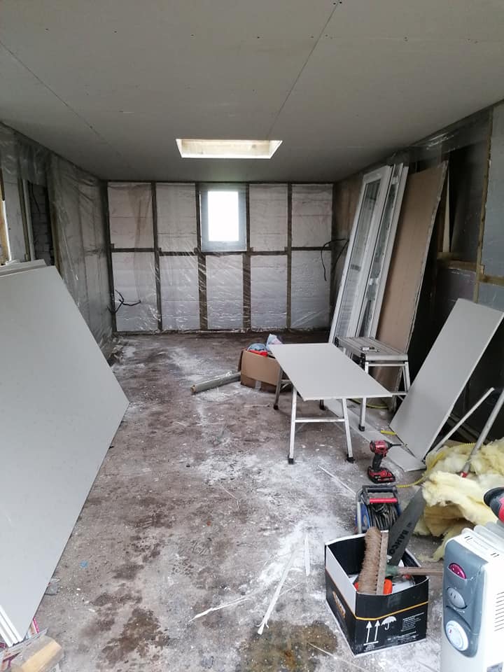 Roof and skylight installation - view 2